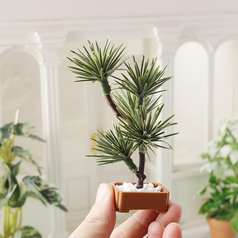 Bonsai Garden Ideas - 1Pcs 1/12 Dollhouse Simulation Pine Tree