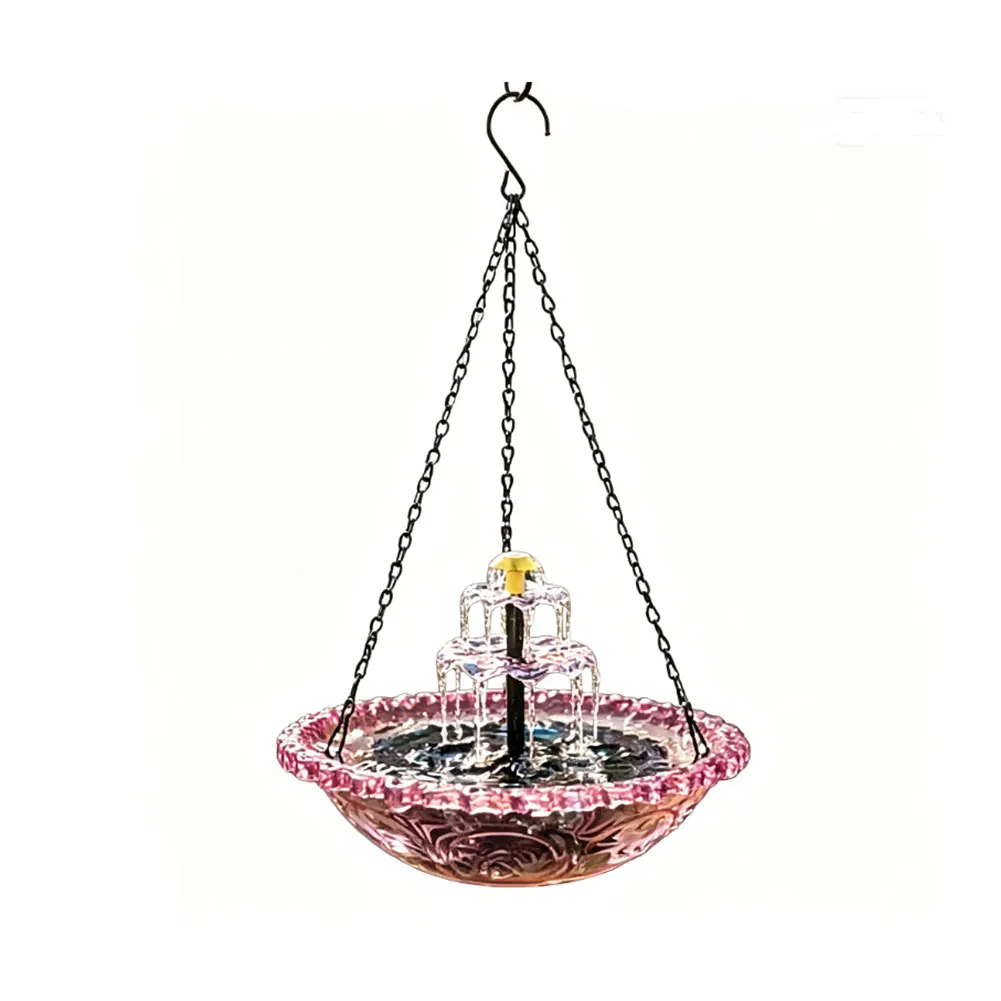 Hanging Solar Powered Birdbath - Bonsai Garden Backyard ulasan dan harga