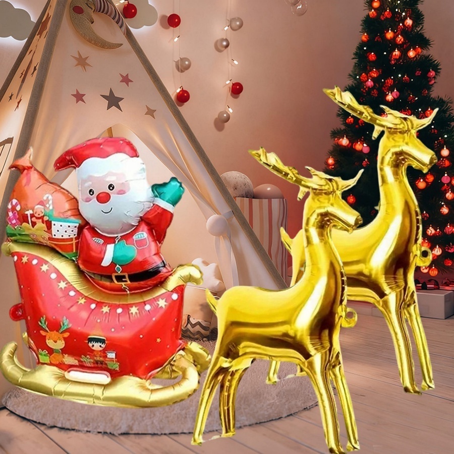 2pcs 4D Reindeer & 1PC Santa's - Bonsai Garden Ideas ulasan dan harga
