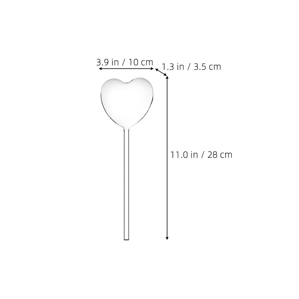 3Pcs Heart Shaped Glass Self W - Bonsai Garden Accessories ulasan dan harga