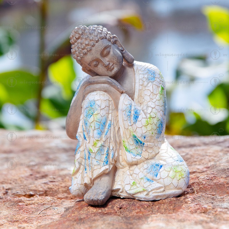 Mini Buddha Statue Ornament, N - Us Bonsai Garden ulasan dan harga