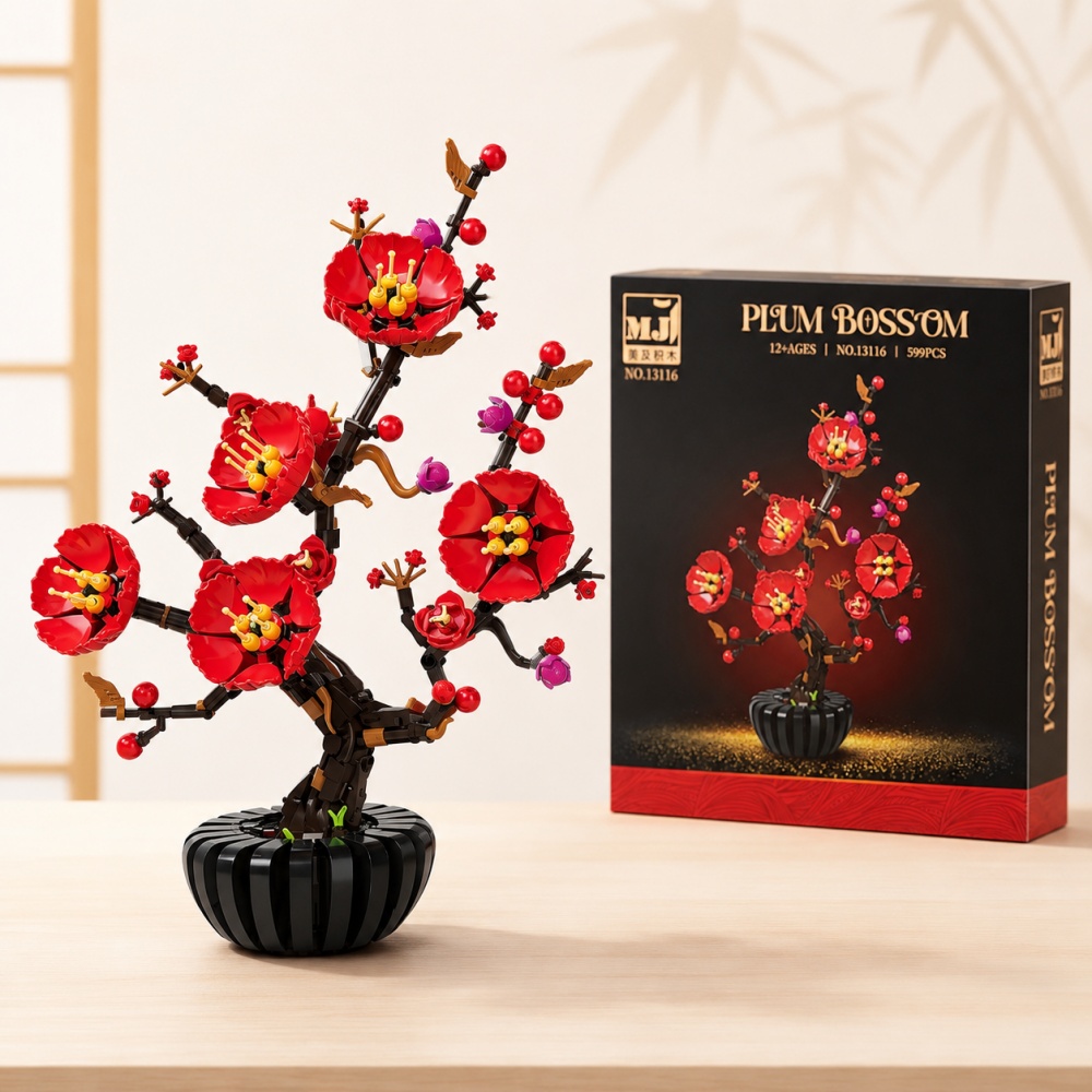 NEW Plum Blossom Bonsai Model  - Bonsai Garden Lego ulasan dan harga