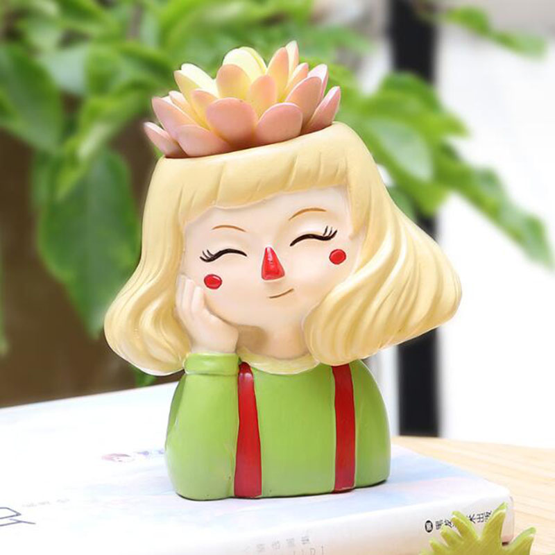 Creative Resin Cute Clown Girl - Bonsai Garden Europe ulasan dan harga