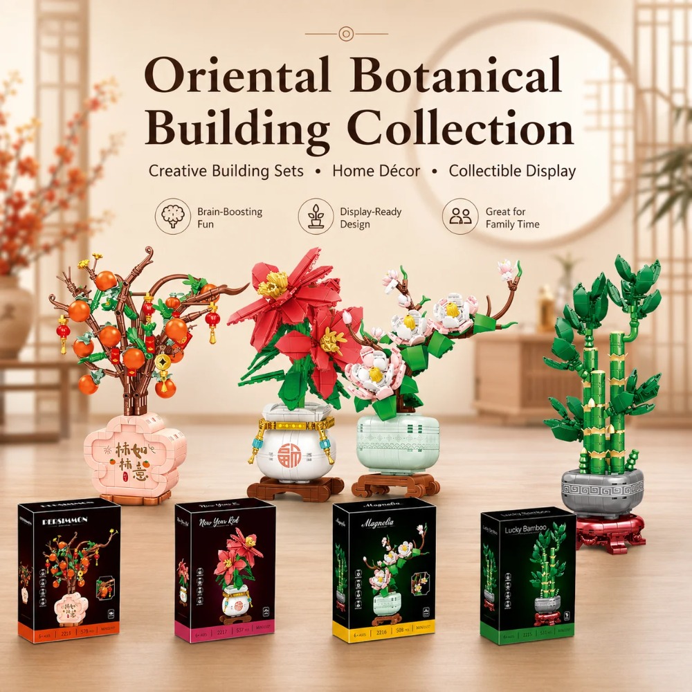 Orchid Building Blocks Flowers - Bonsai Garden Lego ulasan dan harga