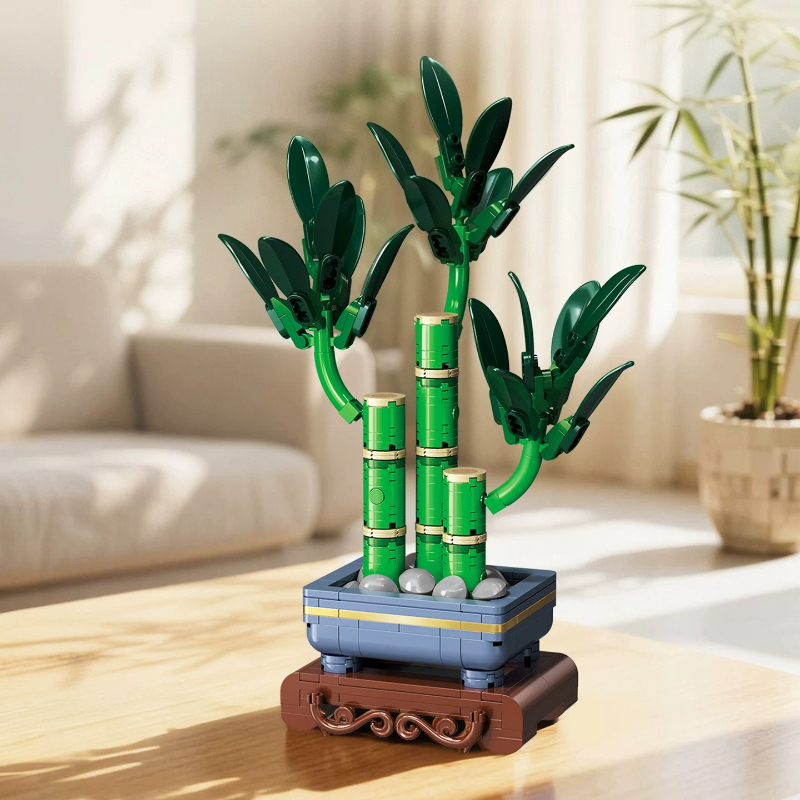 SEMBO Artificial Flowers Build - Bonsai Garden Lego ulasan dan harga