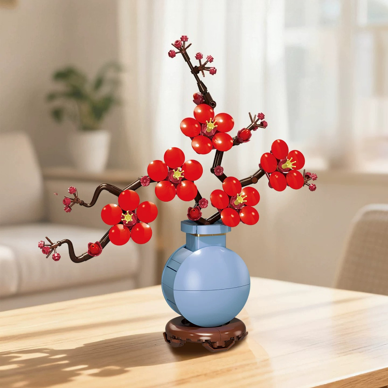 SEMBO Artificial Flowers Build - Bonsai Garden Lego ulasan dan harga