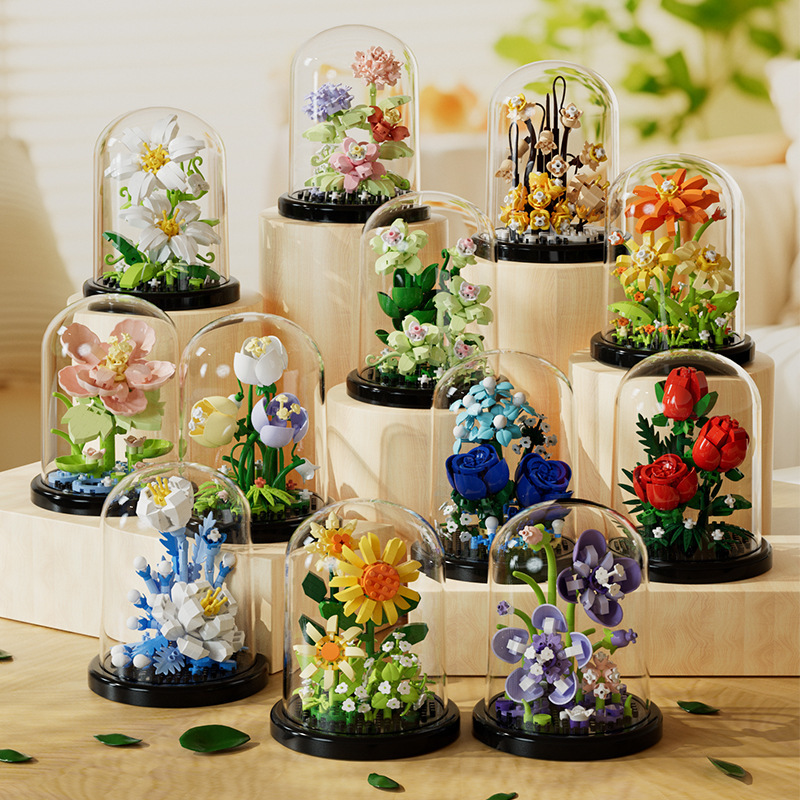 Flower Bouquet Bonsai Building - Bonsai Garden Lego ulasan dan harga